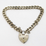 Sterling Silver Curb Link Charm Bracelet Vintage 1979 Birmingham