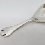 Sterling Silver Trefid Style Tea Caddy Spoon Vintage 1989 Sheffield