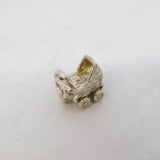 Sterling Silver Baby in the Pram Charm Pendant Vintage c1970
