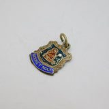 Sterling Silver Wookey Hole Enamel Shield Souvenir Charm Pendant Vintage c1970s