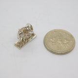 Sterling Silver Working Mule Charm Pendant Vintage c1970