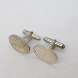 Sterling Silver Engine Turned Textured Cufflinks Vintage 2005 London