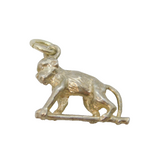 Sterling Silver Climbing Monkey Charm Pendant Vintage c1970
