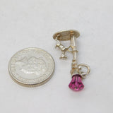 Sterling Silver Dog on the Lampost Charm Pendant Vintage c1970