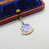 Sterling Silver and Enamel Bournemouth Travel Shield Charm Pendant Vintage c1970