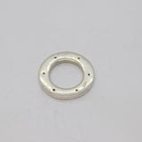 Sterling Silver 6 CZ Open Circle Charm Pendant Vintage c1970