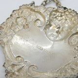 Sterling Silver Cherub Pattern 'Scotch' Decanter Label Vintage Birmingham