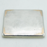 Art Deco Sterling Silver & Enamel Japanese Erotic Scene Cigarette Case Antique