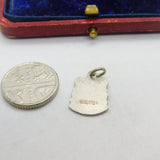 Sterling Silver and Enamel Pitlochry Travel Shield Charm Pendant Vintage c1970