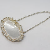 Sterling Silver Floral Pattern Port Decanter Label Vintage 1979 Birmingham
