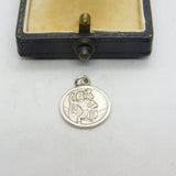 Sterling Silver St Christopher Travel Charm Pendant Vintage c1970