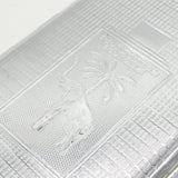 Colonial Chrome 'Gold Coast Colony' Cigarette Case Antique c1940 Art Deco