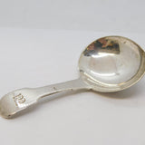 George IV Sterling Silver 'W' Initial Tea Caddy Spoon Antique 1826 London