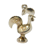 Sterling Silver Portugese Cockerel Charm Pendant Vintage c1970