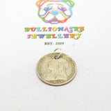 Sterling Silver Queen Victorian Threepence Charm Antique 1901 Victorian
