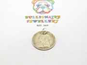 Sterling Silver Queen Victorian Threepence Charm Antique 1901 Victorian