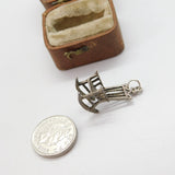Sterling Silver Rocking Chair Charm Pendant Vintage c1970