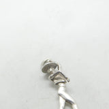 Sterling Silver Flamenco Exotic Dancer Charm Pendant Vintage c1970