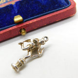 Sterling Silver Eros The Archer Charm Pendant Vintage c1970