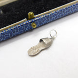 Sterling Silver Flip-Flop Sandel Charm Pendant Vintage c1970
