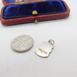 Sterling Silver & Enamel London Airport Charm Pendant Vintage c1970