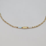 Sterling Silver Spinel Set Tennis Style Narrow Stacking Bracelet Modern c1990
