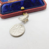 Sterling Silver Baby in the Pram Charm Pendant Vintage c1970