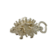 Sterling Silver Prickly Hedgehog Charm Pendant Vintage c1970