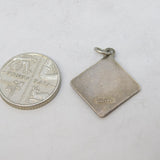 Sterling Silver St Christopher Travel Charm Pendant Vintage c1970