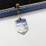 Sterling Silver & Enamel Paignton Charm Pendant Vintage c1970