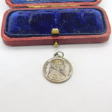 Sterling Silver Tourist Scala Santa Rome Medallion Coin Charm Vintage c1970