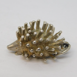 Sterling Silver Hedgehog Charm Pendant Vintage c1970