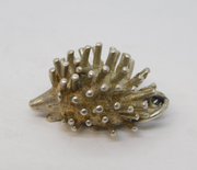 Sterling Silver Hedgehog Charm Pendant Vintage c1970