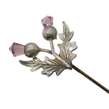 19th Century Scottish Sterling Silver & Amethyst Hat Pin Antique c1890s