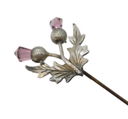 19th Century Scottish Sterling Silver & Amethyst Hat Pin Antique c1890s