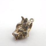 Sterling Silver Ox Head Charm Pendant Vintage c1970
