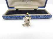 Sterling Silver Traditional Carriage Charm Pendant Vintage c1970