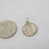 Sterling Silver St Christopher Travel Charm Pendant Vintage c1970