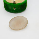 Victorian Cabochon Moss Agate Dendritic Stone Specimen Antique c1880