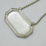 19th Century Silver Plated Irish Whiskey Decanter Label Antique c1890