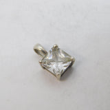 Sterling Silver Paste Set Drop Charm Pendant Vintage c1970