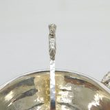 A.E Jones Arts & Crafts Sterling Silver King Pattern Planished Sugar Bowl