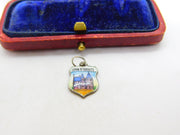 Sterling Silver and Enamel John O'Groats Shield Charm Pendant Vintage c1970