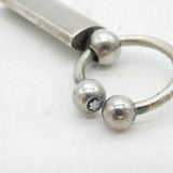Montblanc Sterling Silver & Stone Set Keyring Vintage c2000s Germany