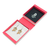 Boxed Pair of Beijing 2008 Olympics Mascot Earrings Vintage