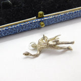 Sterling Silver Handsome Matador Charm Pendant Vintage c1970