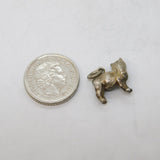 Sterling Silver Cat Kitten Charm Pendant Vintage c1970s