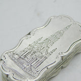 Victorian Sterling Silver Albert Memorial Souvenir Vinaigrette Antique 1853