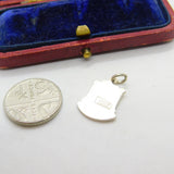 Sterling Silver and Enamel Matlock Travel Shield Charm Pendant Vintage c1970