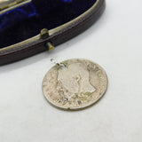 Authentic Belgian 1 Franc Coin Charm Pendant 1866